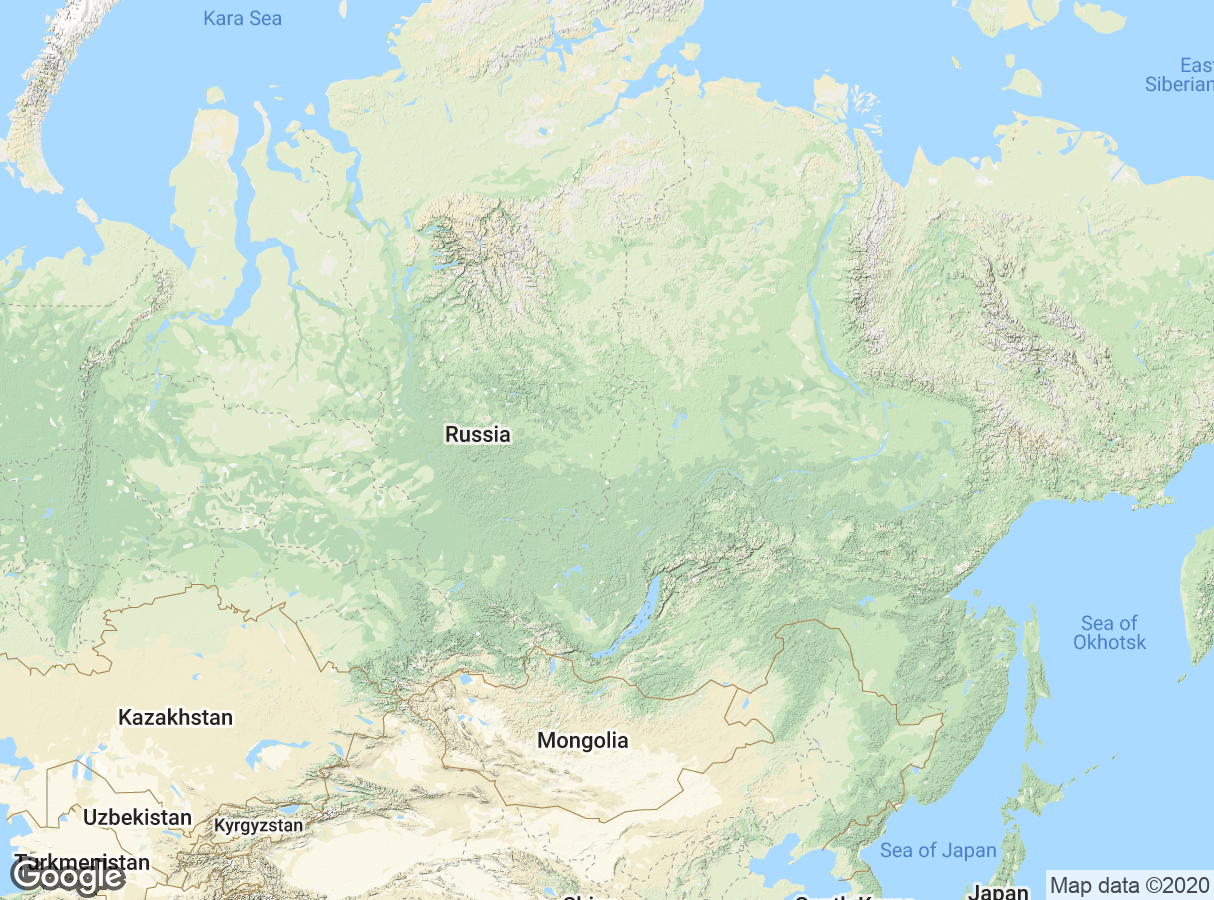 Карта россии гугл карты. Russia and neighboring Countries Map.