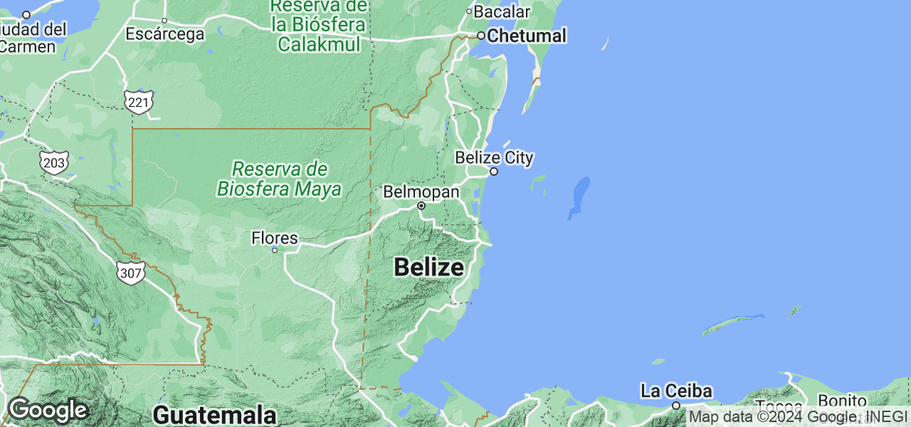 Map Belize