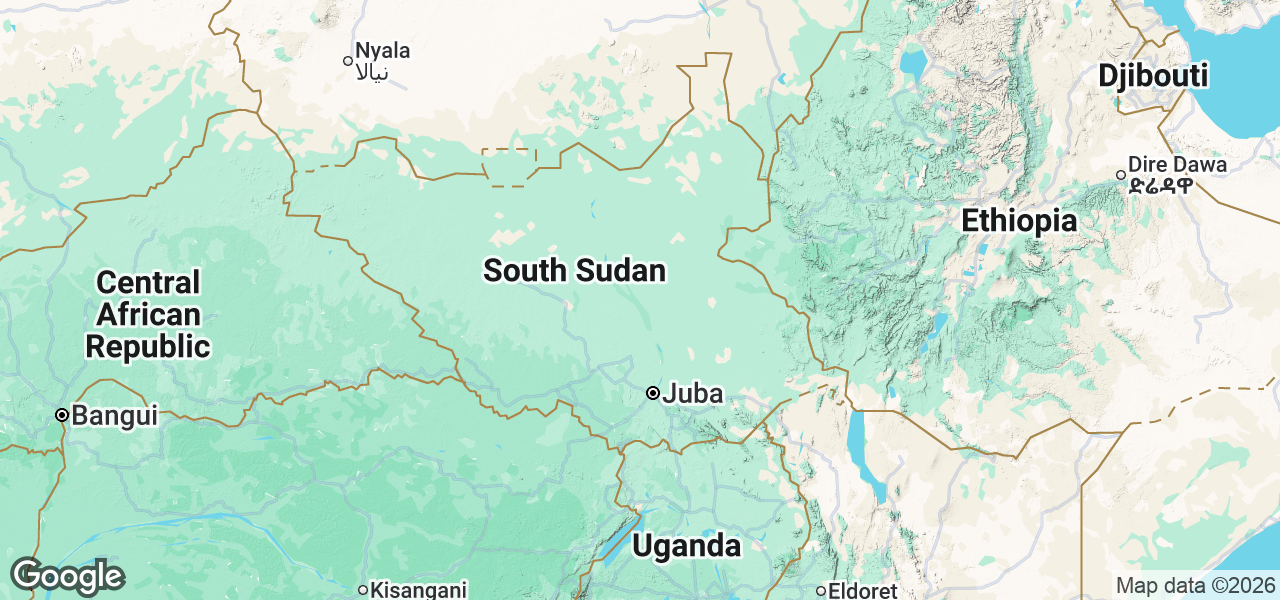 Map South Sudan