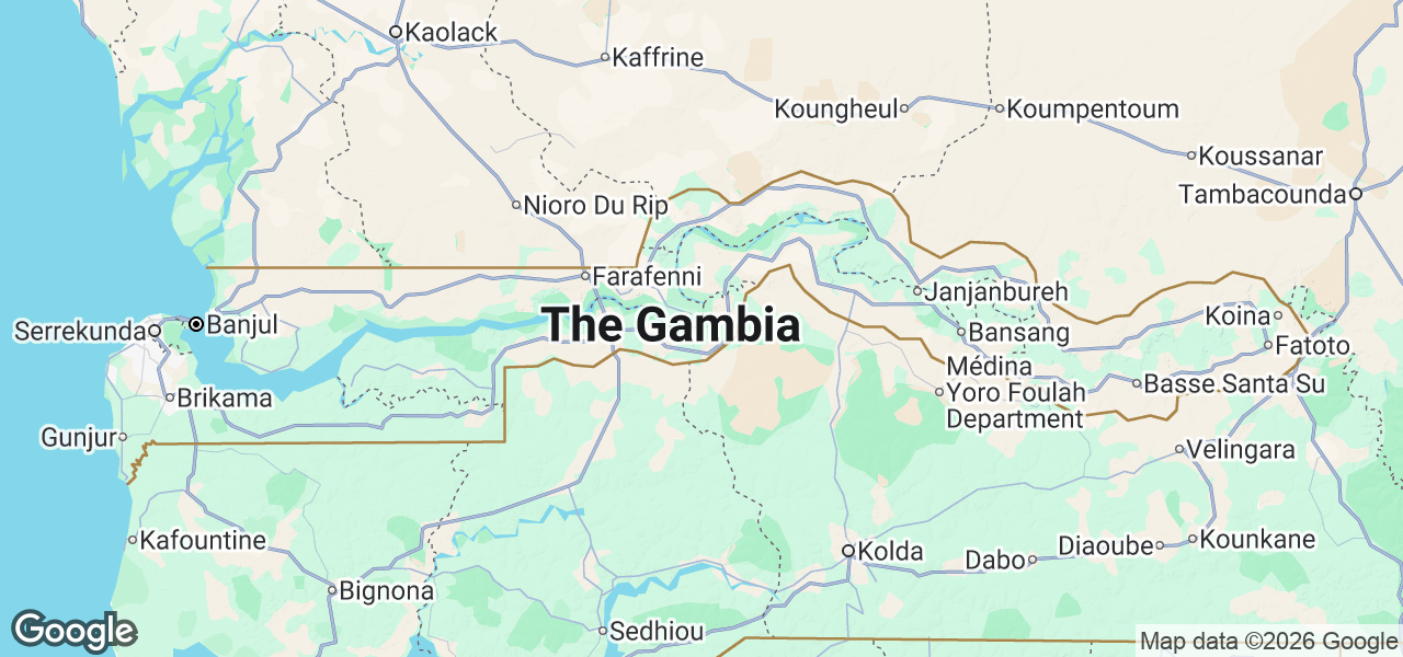 Map Gambia