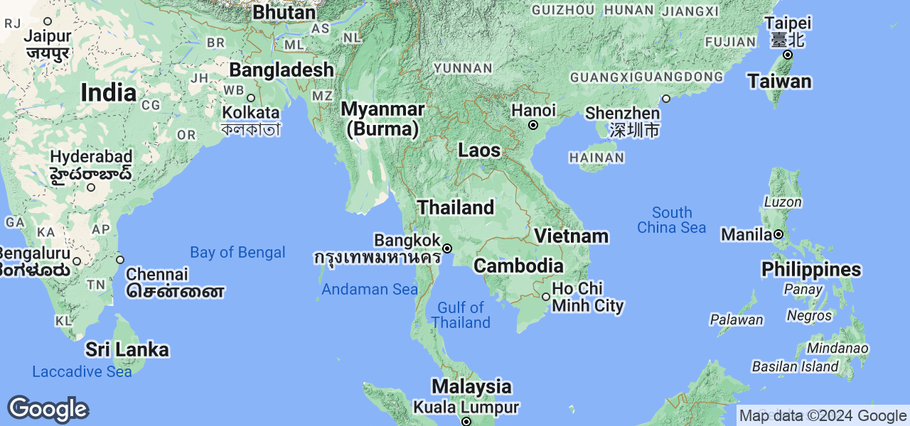 Map Thailand