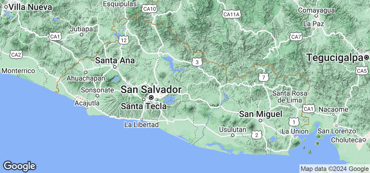 Map El Salvador