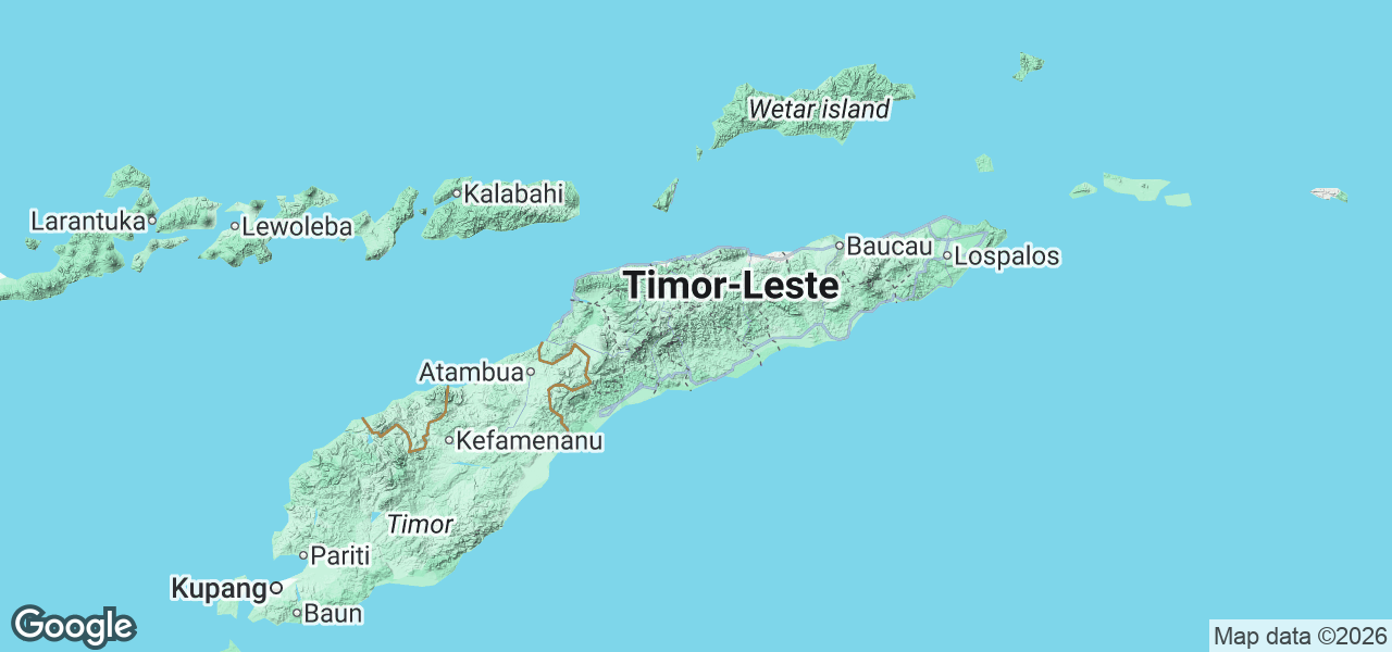 Map East Timor