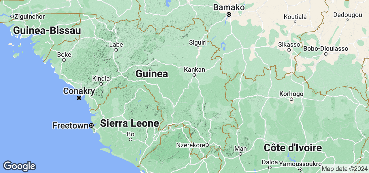 Map Guinea