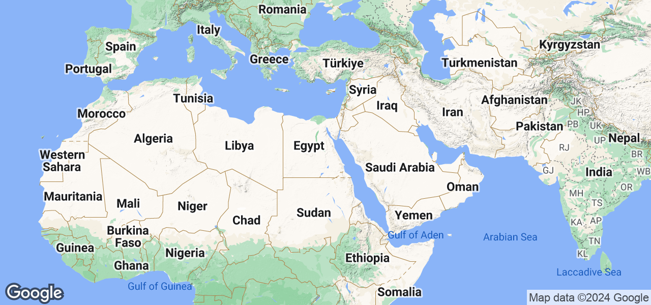 Map Northern Africa