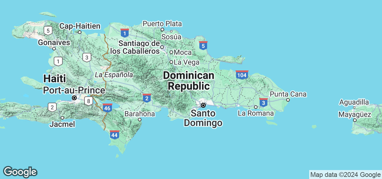 Map Dominican Republic