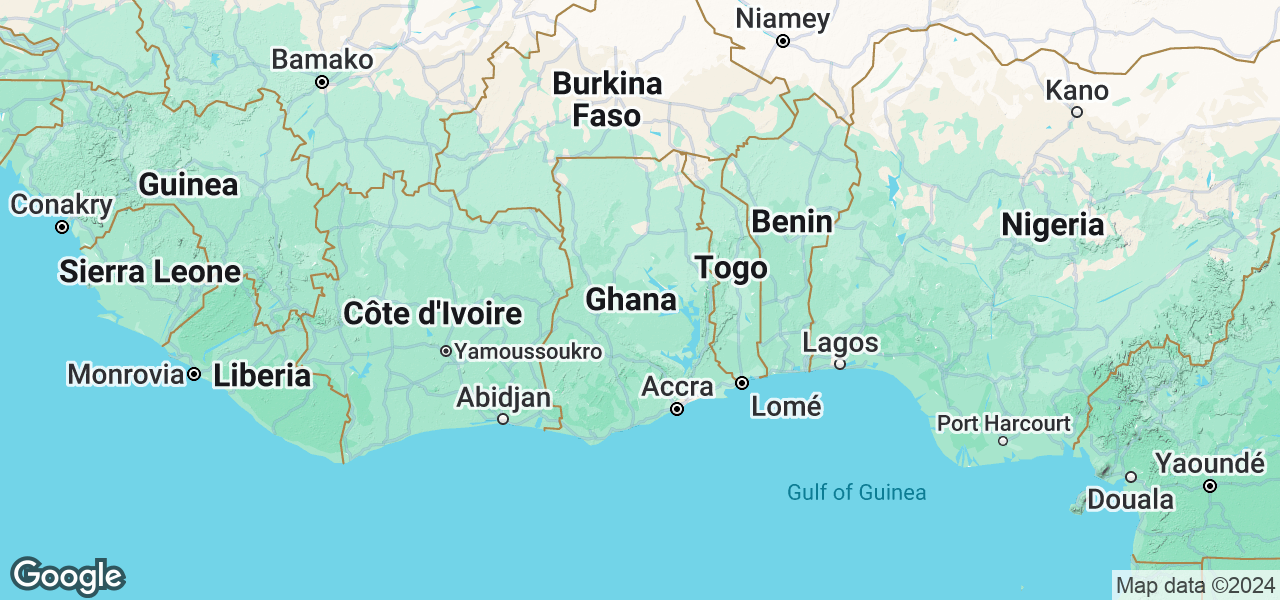 Map Ghana