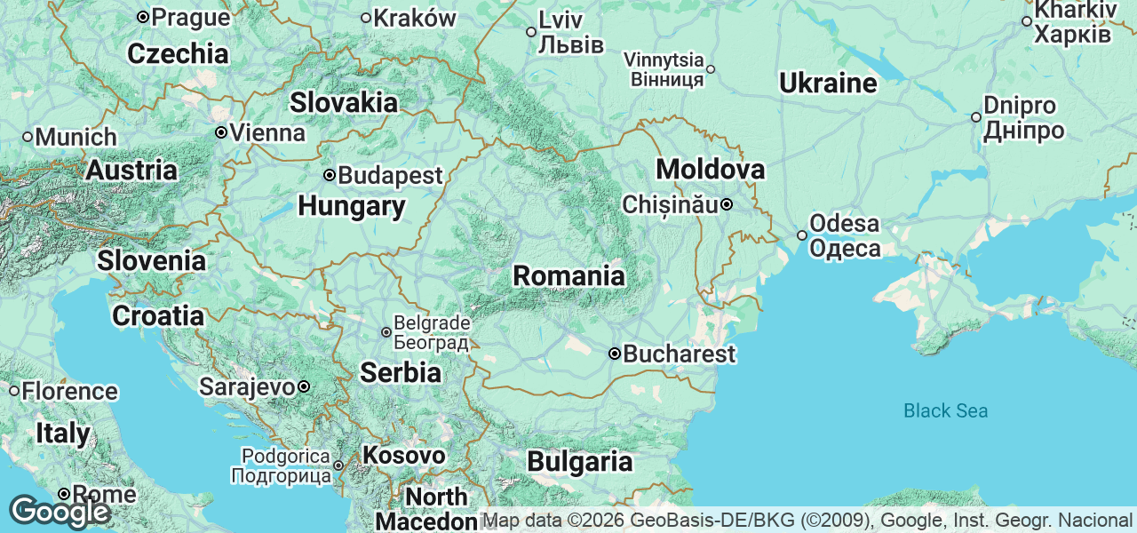 Map Romania