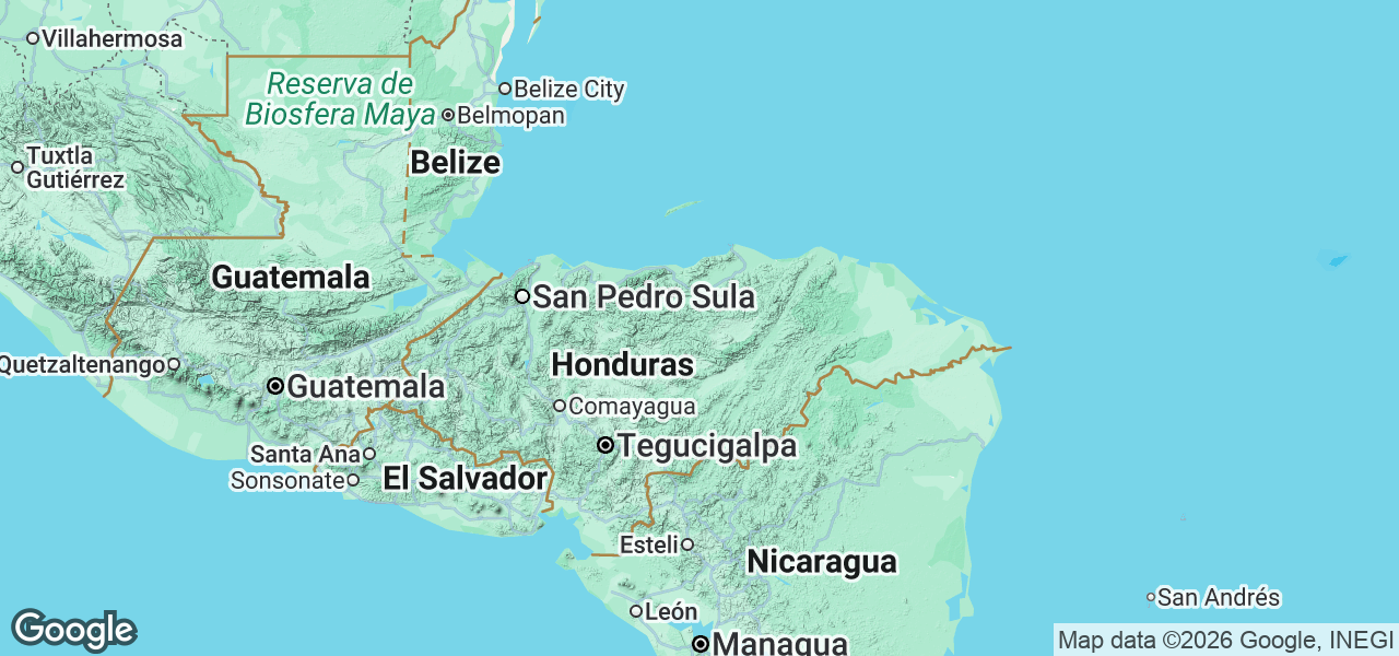 Map Honduras