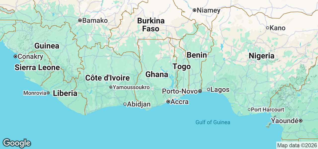 Map Ghana
