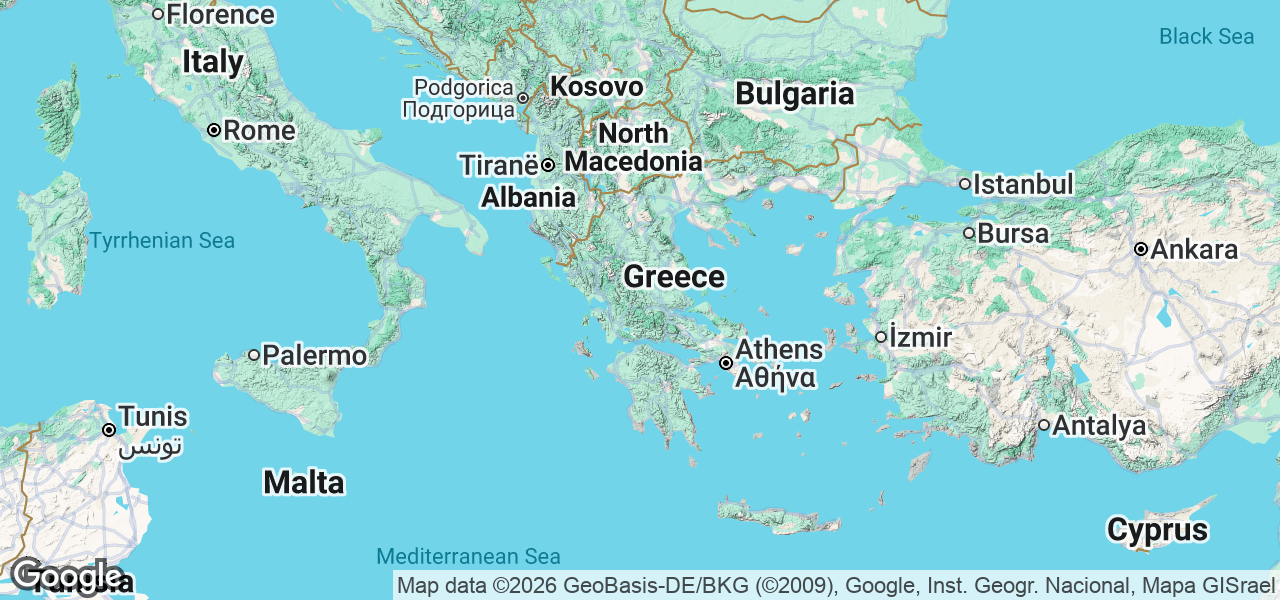 Map Greece