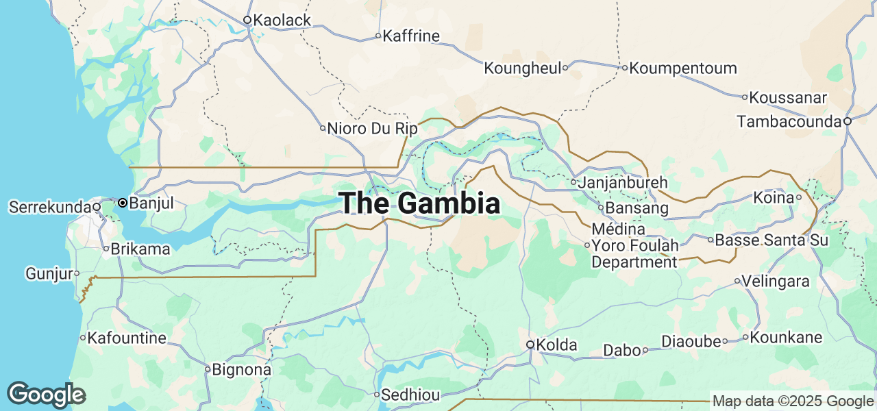 Map Gambia