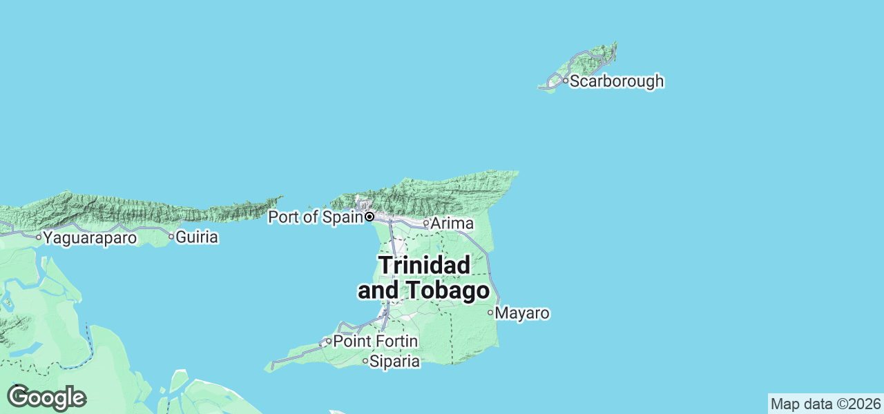 Map Trinidad and Tobago