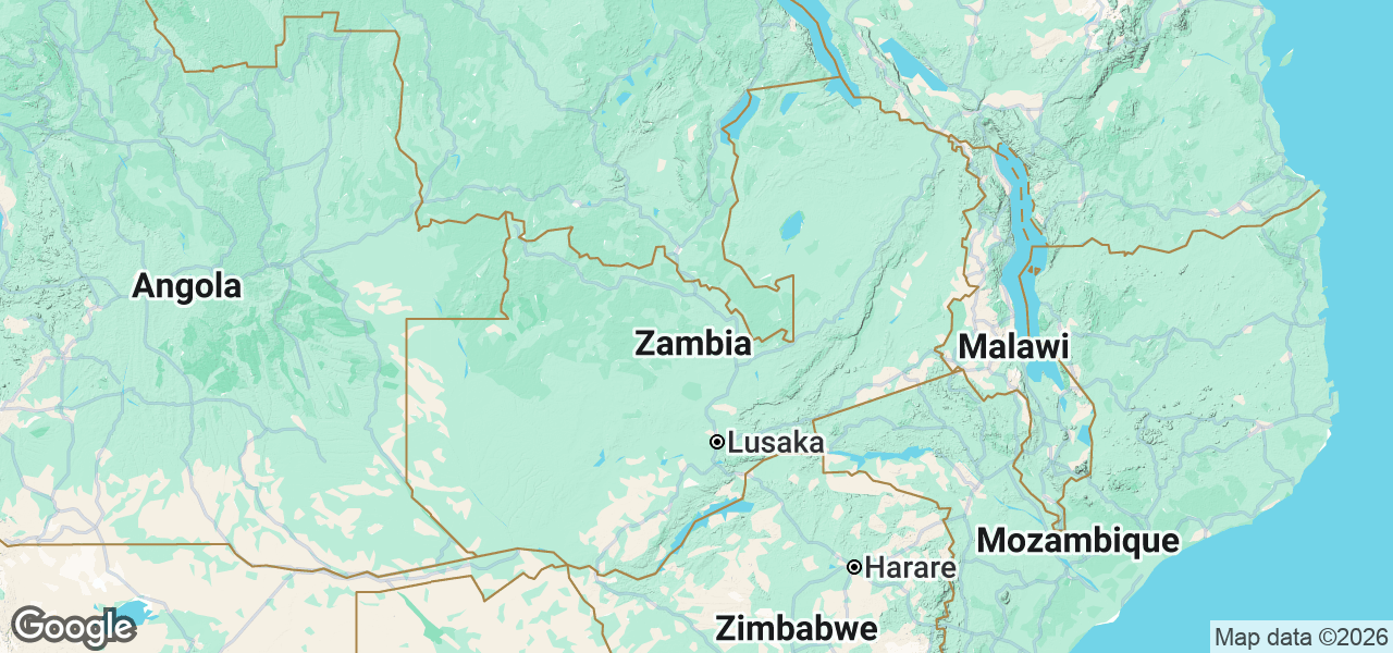 Map Zambia