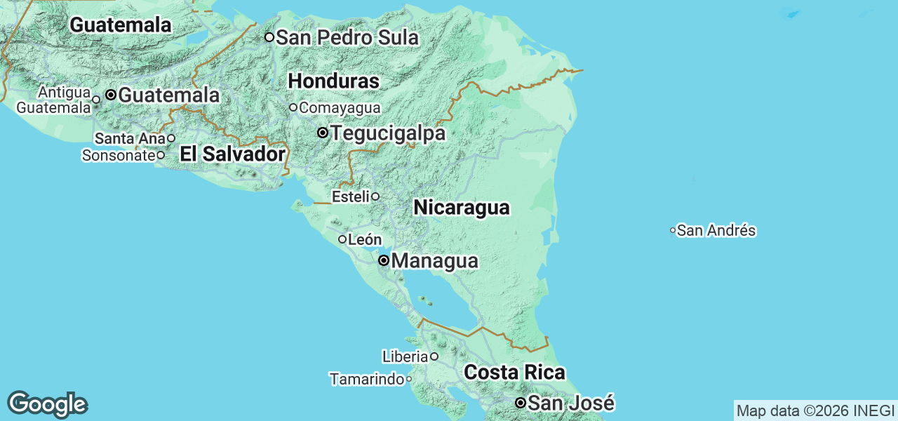 Map Nicaragua