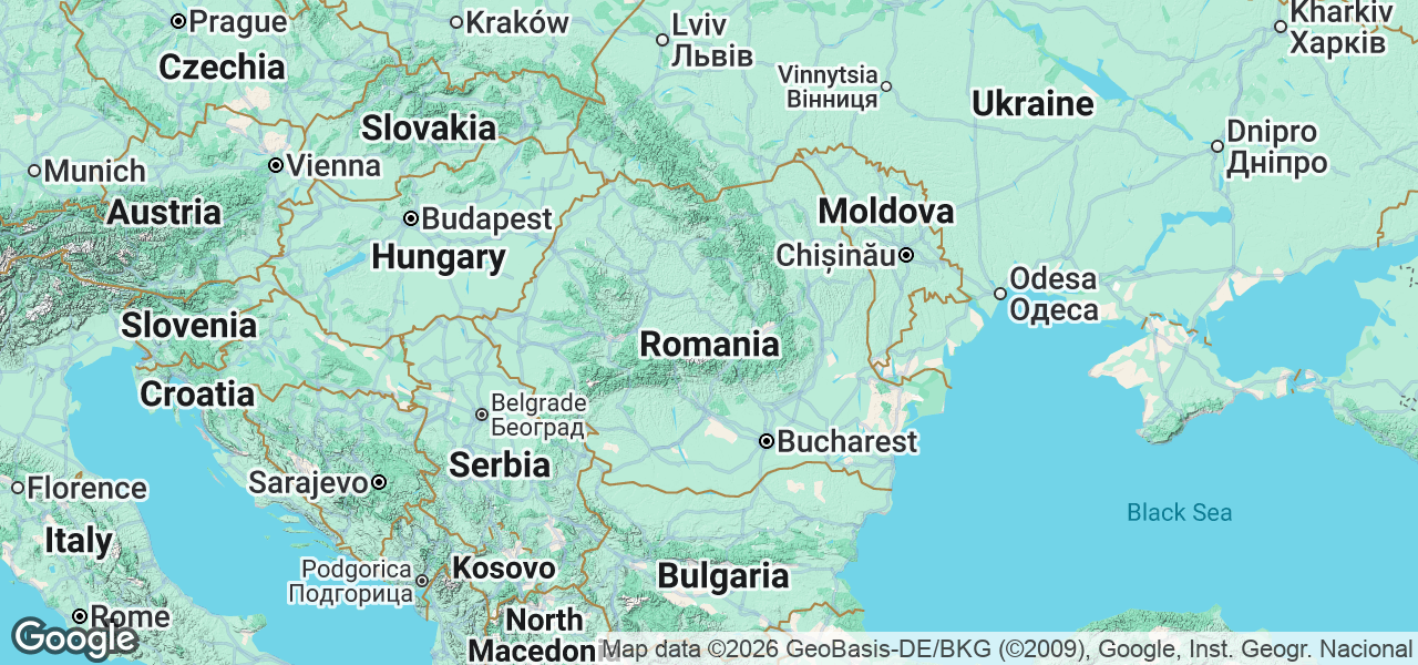 Map Romania