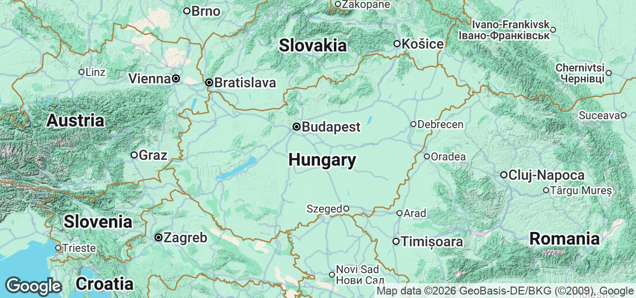 Map Hungary