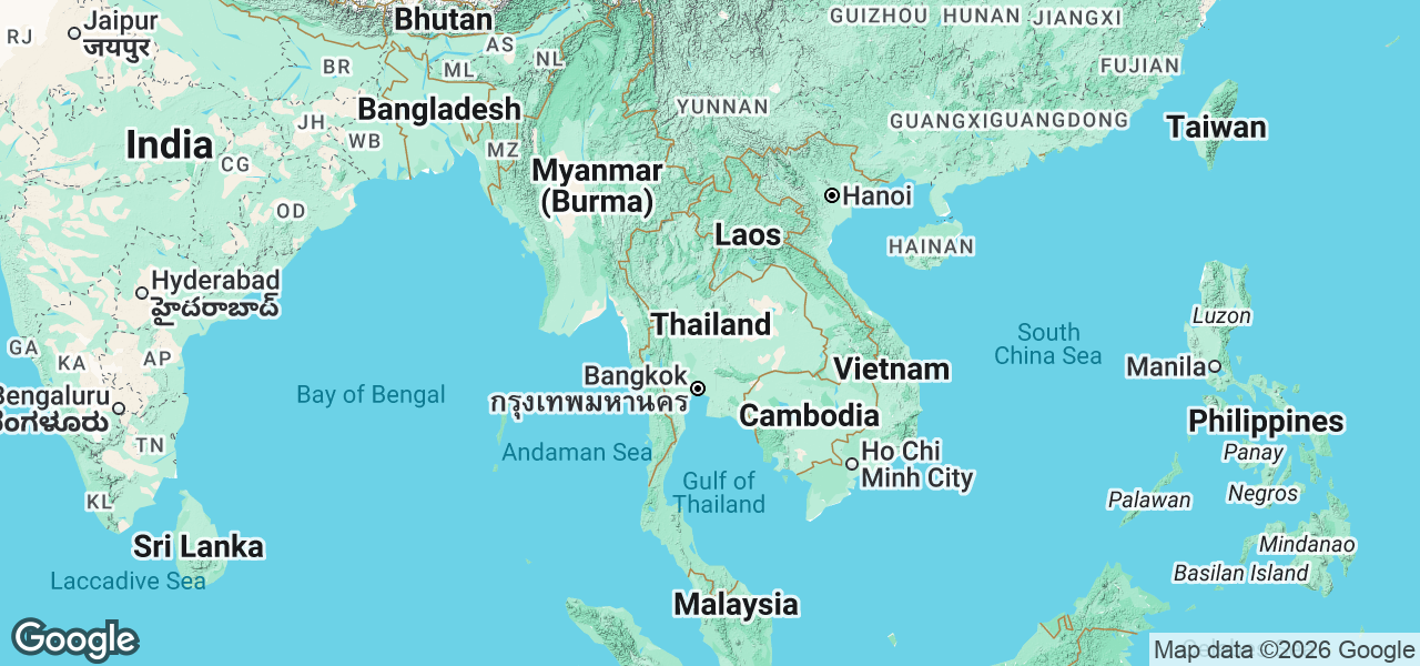 Map Thailand