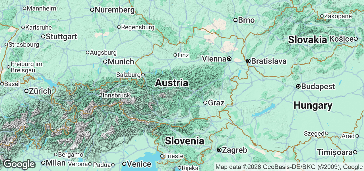Map Austria