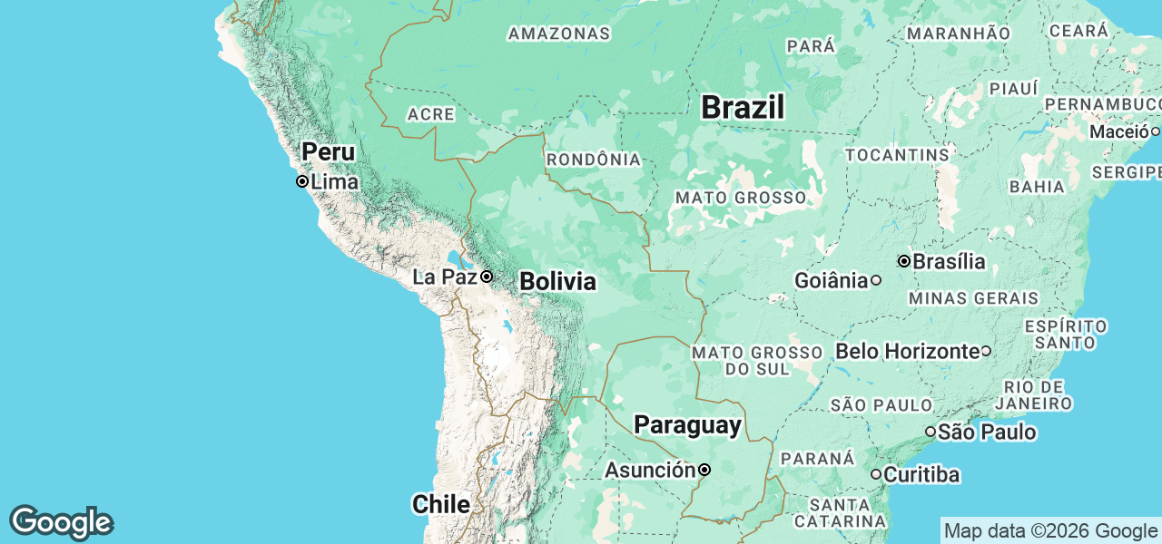Map Bolivia