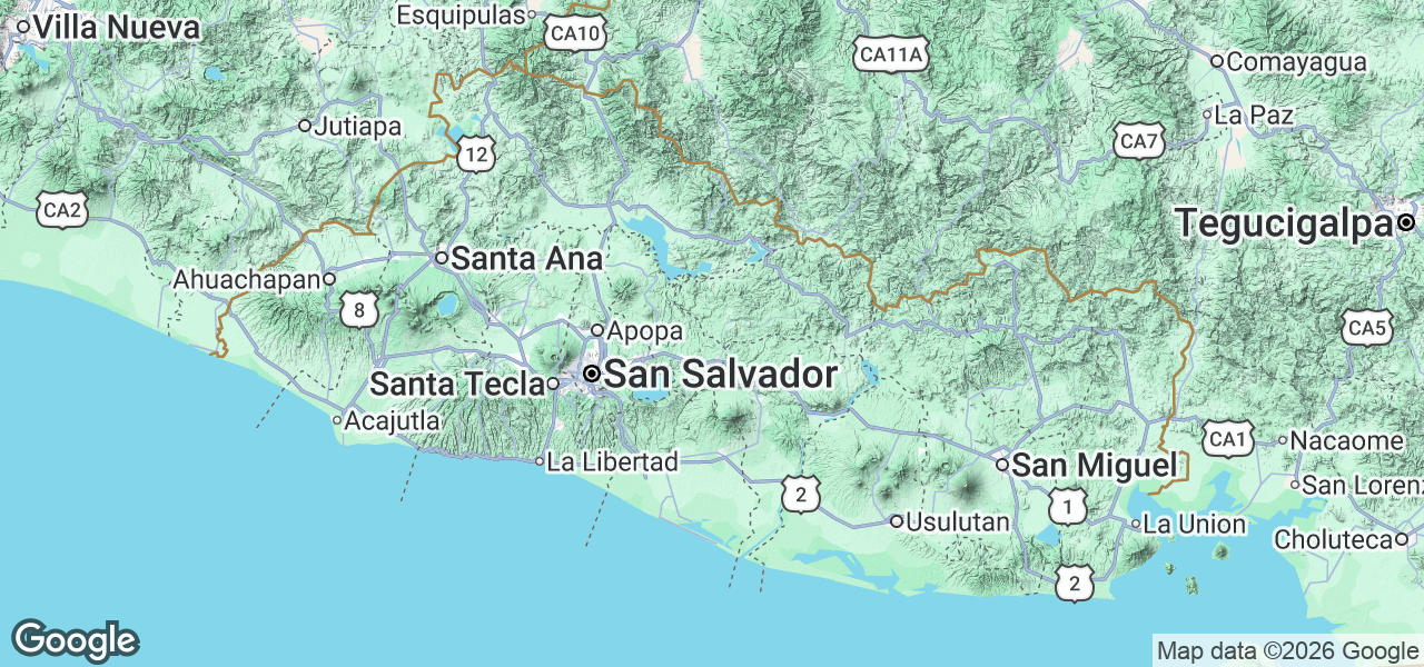 Map El Salvador
