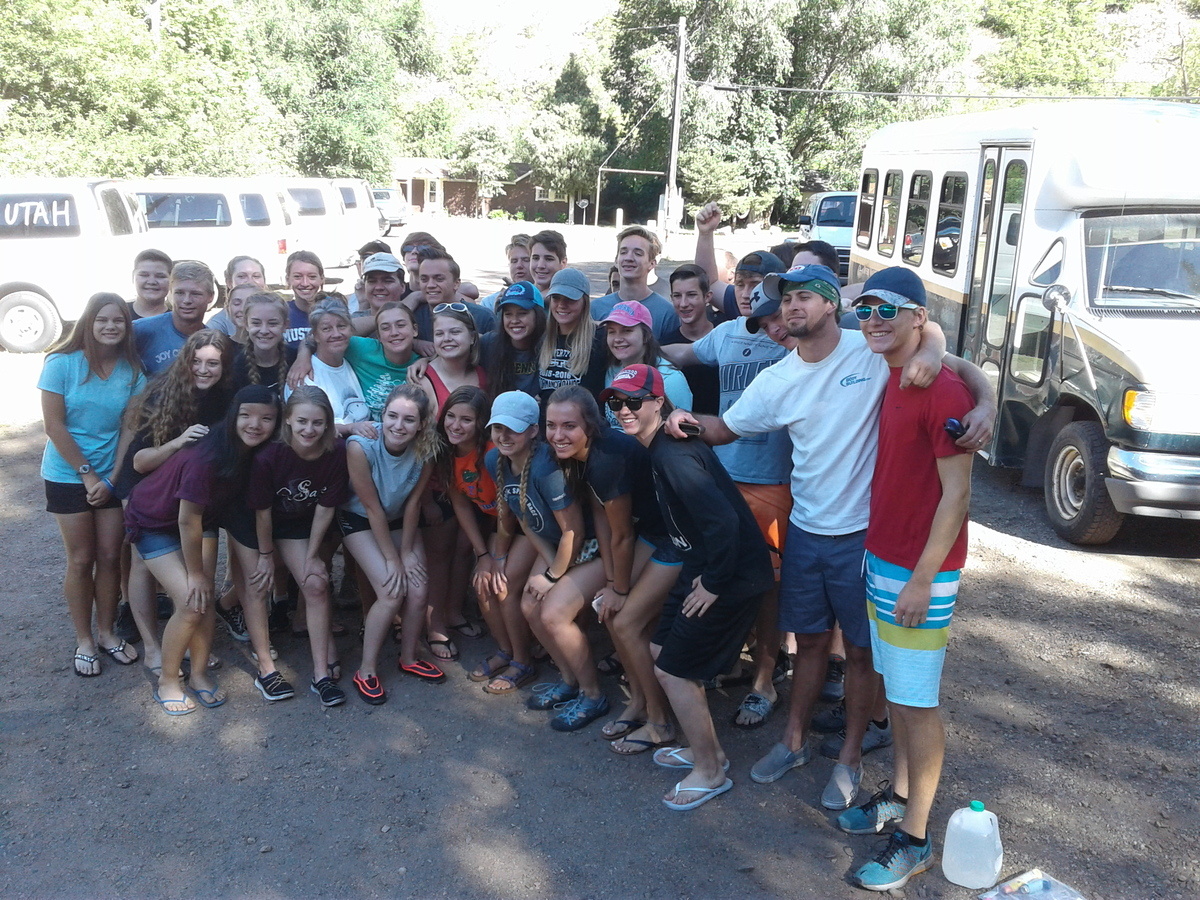 Taking a break to go rafting!