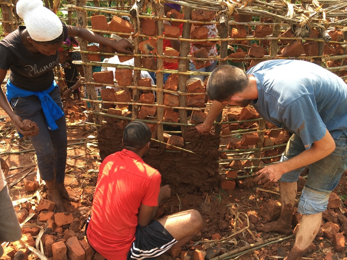 Village hut construction