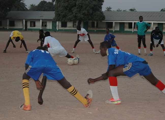 Gambia-Brikama Eagles Youth warm up from website.jpg