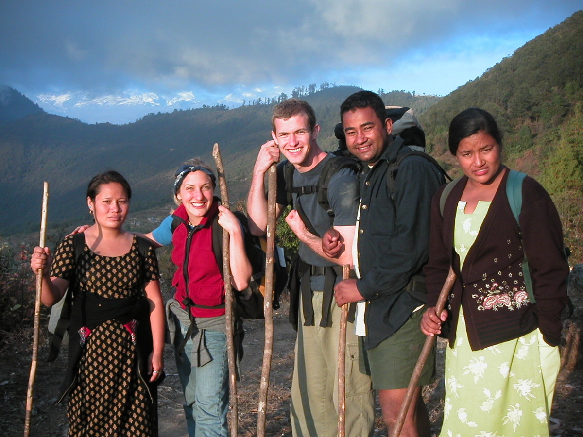 Trekking in Nepal on a short-term ministry trip. 